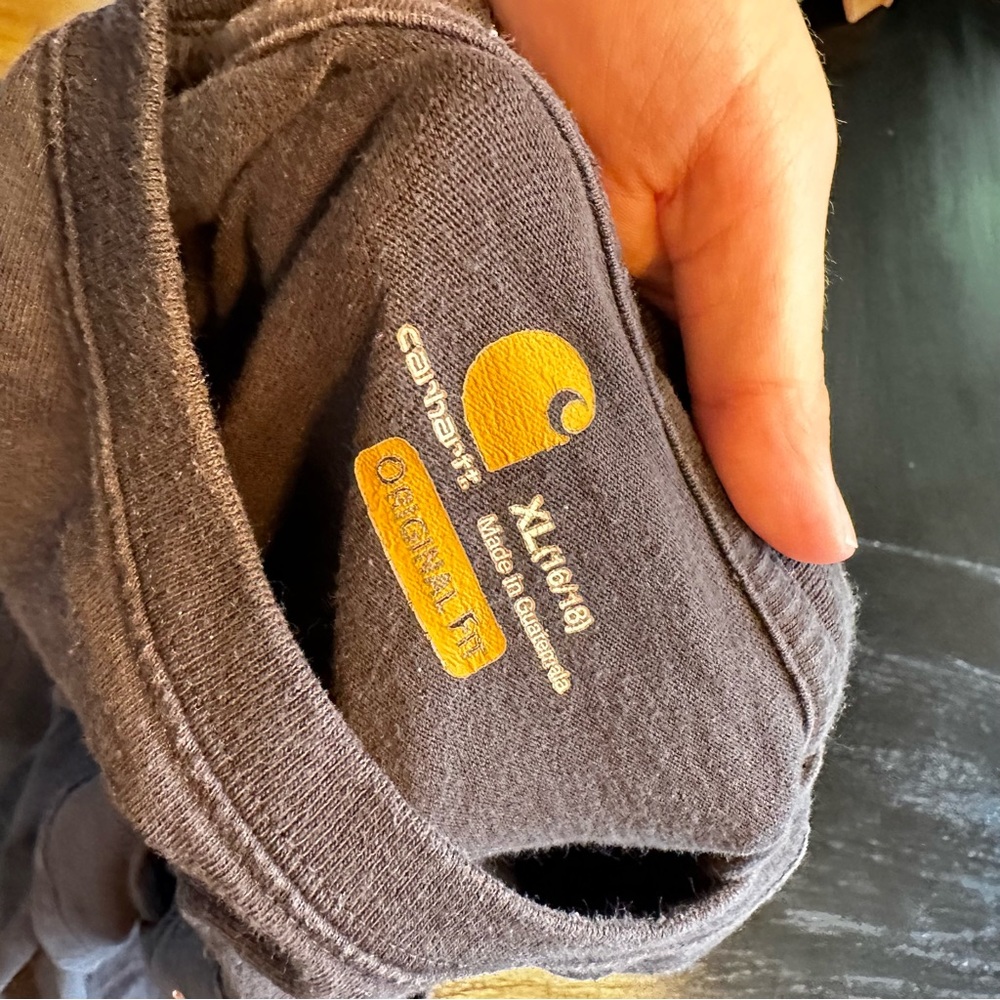 Carhartt XL Black Rosie The riveter Work Long Sleeve Tee Work Construction - Picture 4 of 7